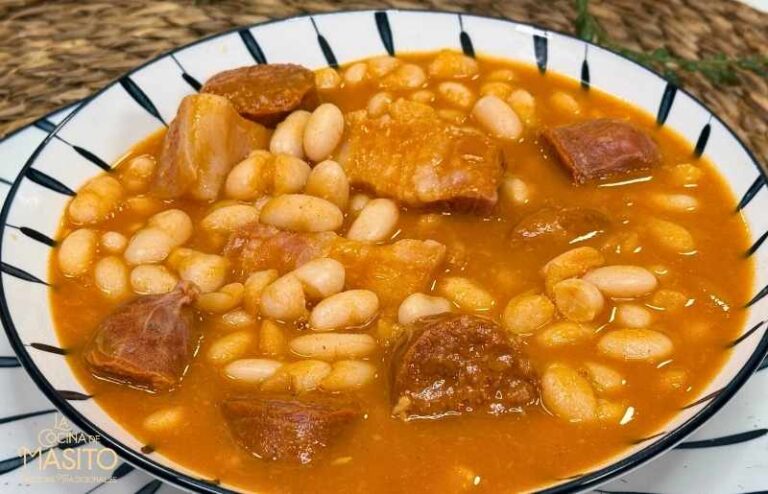 Judias del barco de Avila con chorizo y panceta
