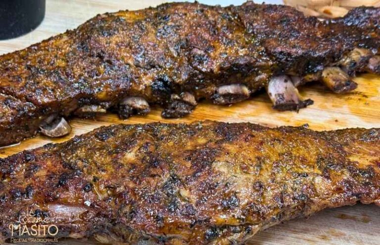costillas de cerdo con adobo casero en papillote jugosas