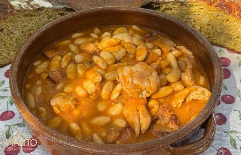 Receta facil de fabes con pollo