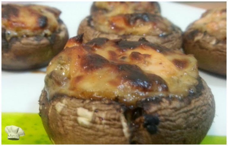 champiñones rellenos de bechamel y salmón La cocina de Masito