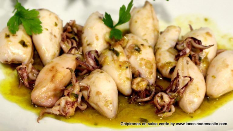 Chipirones en salsa verde, una receta sabrosa de La cocina de Masito