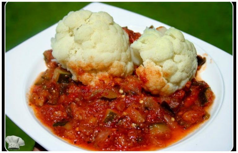 Coliflor con pisto, receta casera La cocina de Masito