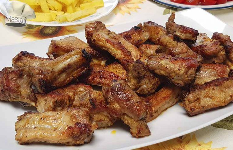 Costillas de cerdo con adobo casero receta de la abuela