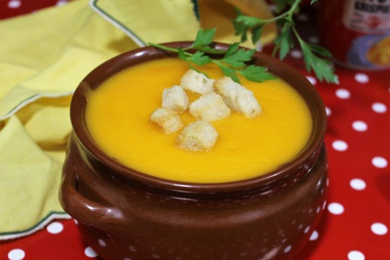 crema de calabaza y zanahoria