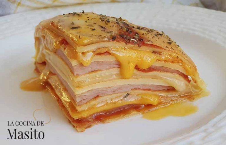 Crep de jamón y queso, receta original