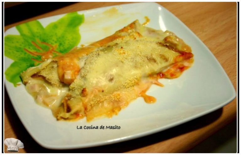 Receta de crepes de pavo y queso con una deliciosa salsa bechamel casera de La cocina de Masito
