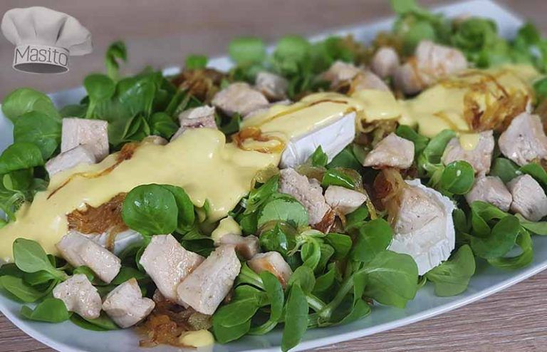Ensalada de pollo fácil y rica