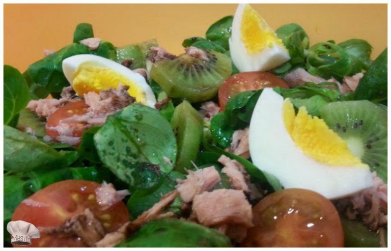 Ensalada de canónigos y kiwi, La cocina de Masito