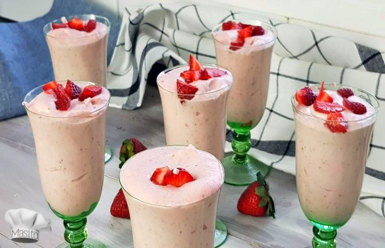 Mousse de fresa, receta casera la cocina de Masito