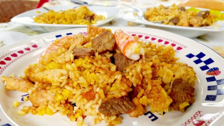 Paella mixta o arroz mixto
