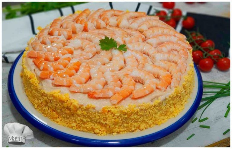 Pastel de langostinos