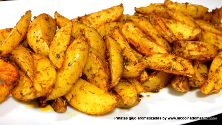 Receta de patatas deluxe o patatas gajo aromatizadas al horno con especias