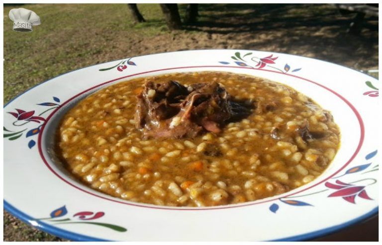 Pato a la naranja con arroz