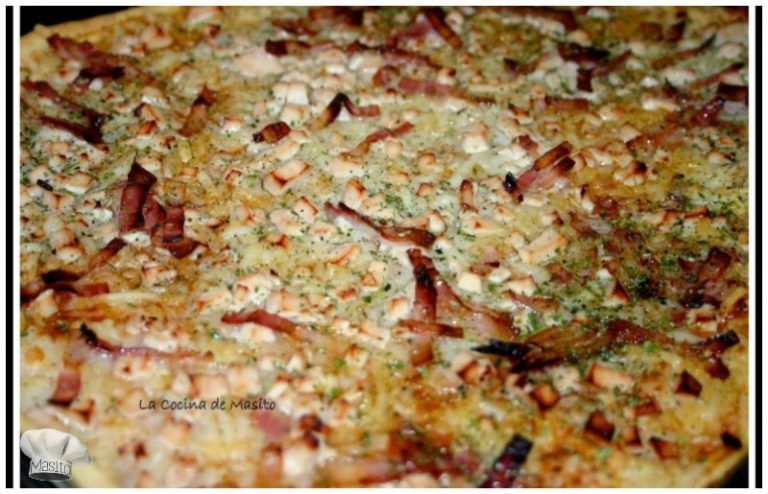 Pizza brava de pavo y bacón, una delicia de La cocina de Masito