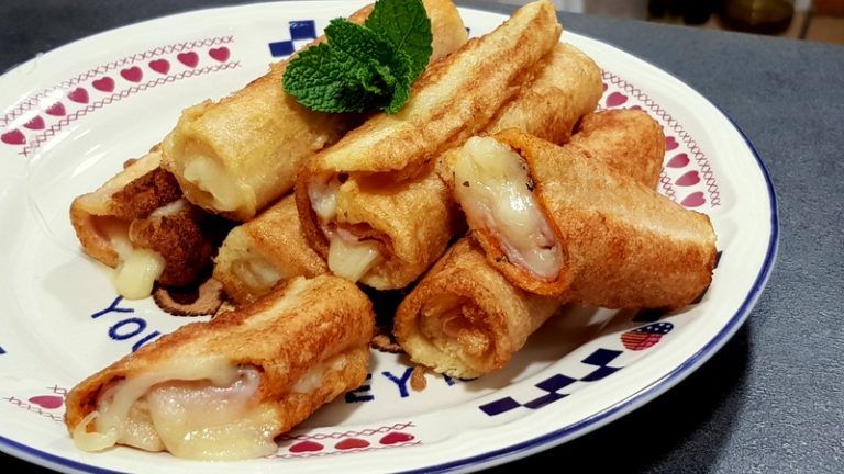 sandwich enrollado de pizza