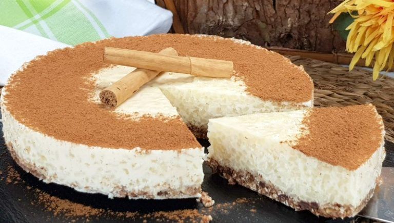 Tarta de arroz con leche