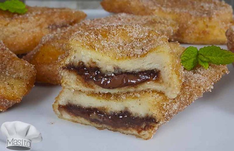 Torrijas rellenas de chocolate