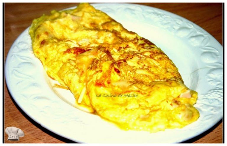Tortilla francesa de pavo y queso mozzarella, una receta fácil de La cocina de Masito