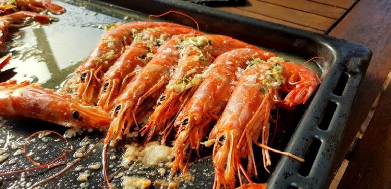 Langostinos al horno