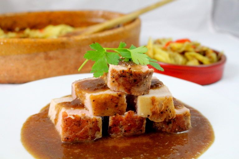 lomo de cerdo al pedro ximenez