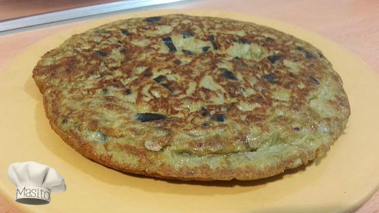 tortilla francesa de berenjenas y atun